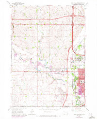 Sioux Falls West 1962 topographic map thumbnail