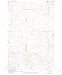 Skull Butte 1972 topographic map thumbnail