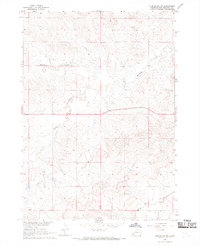 Slim Butte NW 1967 topographic map thumbnail