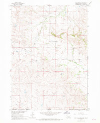 Slim Butte SW 1967 topographic map thumbnail