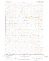 Slim Butte SW 1967 topographic map thumbnail