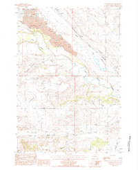 Sourdough Flats 1984 topographic map thumbnail