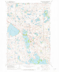 South Red Iron Lake 1970 topographic map thumbnail