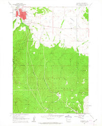 Spearfish 1961 topographic map thumbnail