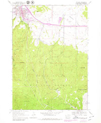 Spearfish 1961 topographic map thumbnail