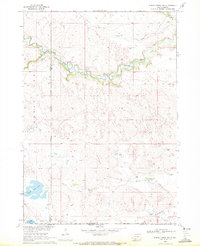Spring Creek SW 1969 topographic map thumbnail