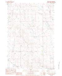 Squaw Buttes 1983 topographic map thumbnail