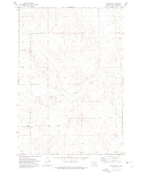 Twin Butte 1972 topographic map thumbnail