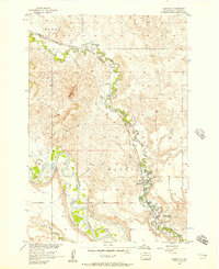 Wakpala 1956 topographic map thumbnail