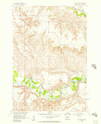 Wakpala NW 1956 topographic map thumbnail