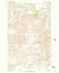 Wakpala SE 1956 topographic map thumbnail