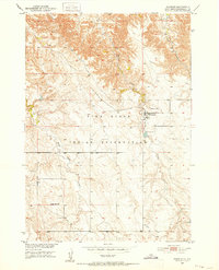 Wanblee 1950 topographic map thumbnail