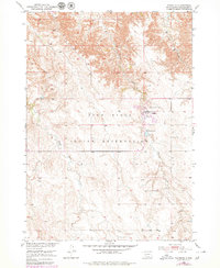 Wanblee 1950 topographic map thumbnail