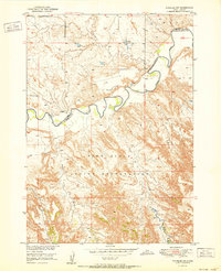Wanblee NW 1951 topographic map thumbnail