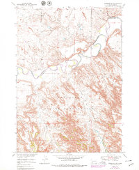 Wanblee NW 1951 topographic map thumbnail