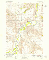 Wasta 1954 topographic map thumbnail