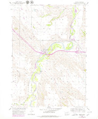 Wasta 1954 topographic map thumbnail