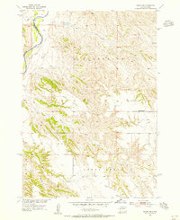Wasta NE 1954 topographic map thumbnail