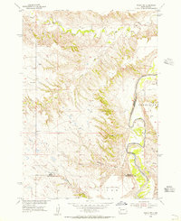 Wasta NW 1954 topographic map thumbnail
