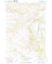 Wasta NW 1954 topographic map thumbnail