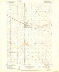 Wessington 1950 topographic map thumbnail