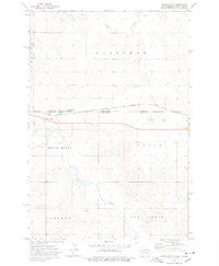 White Butte 1974 topographic map thumbnail