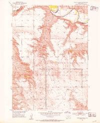 White River NE 1951 topographic map thumbnail