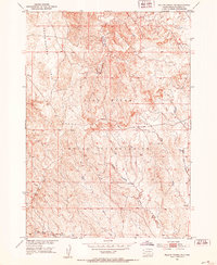 Willow Creek NW 1951 topographic map thumbnail