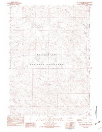 Hay Canyon Butte 1982 topographic map thumbnail