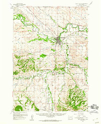 Belle Fourche 1958 topographic map thumbnail