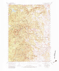 Mount Rushmore 1954 topographic map thumbnail