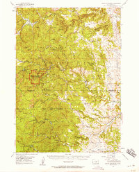 Mount Rushmore 1954 topographic map thumbnail