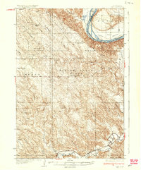 Oahe topographic map thumbnail