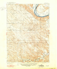Oahe 1937 topographic map thumbnail