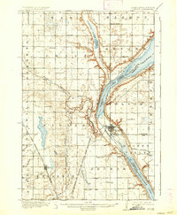 Peever 1918 topographic map thumbnail