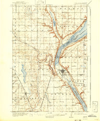 Peever 1918 topographic map thumbnail
