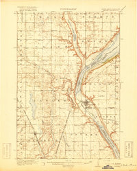 Peever 1918 topographic map thumbnail