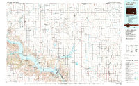Lake Andes 1986 topographic map thumbnail