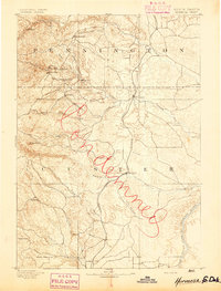 Hermosa 1894 topographic map thumbnail