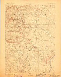 Hermosa 1894 topographic map thumbnail