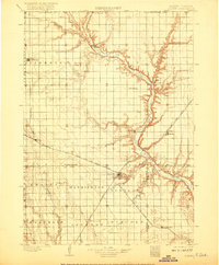 Olivet 1898 topographic map thumbnail