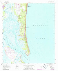 Amelia City 1958 topographic map thumbnail