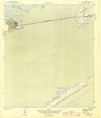 Apalachicola 1943 topographic map thumbnail