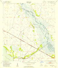 Basinger NW 1953 topographic map thumbnail
