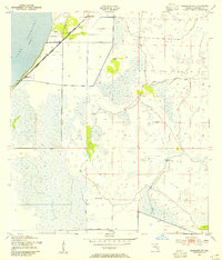 Basinger SW 1953 topographic map thumbnail