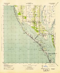 Bay Pines 1943 topographic map thumbnail