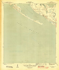 Beacon Beach 1943 topographic map thumbnail