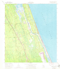 Beverly Beach 1956 topographic map thumbnail