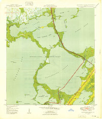 Blackwater Sound 1949 topographic map thumbnail