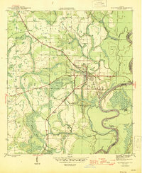 Blountstown 1945 topographic map thumbnail